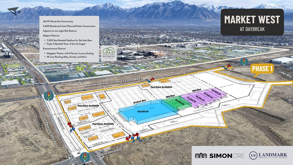 Primary Photo Of Mountain View Corridor & South Jordan Pkwy, South Jordan General Retail For Lease