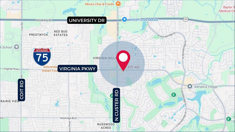 More Photos Of 8901 Virginia Pky, McKinney Storefront Retail Office For Lease