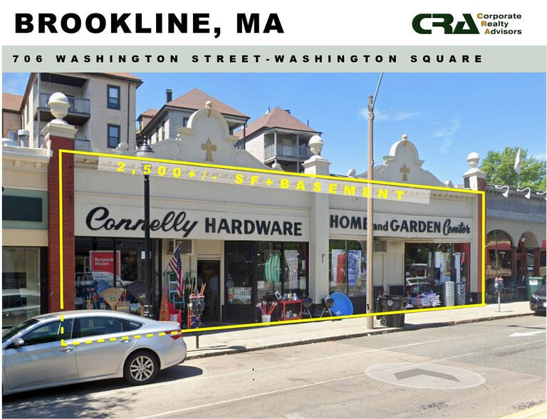 Primary Photo Of 706 Washington St, Brookline General Retail For Lease