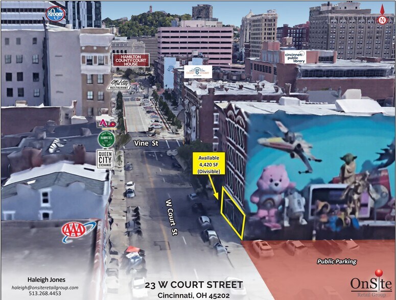 More Photos Of 23 W Court St, Cincinnati Storefront Retail Office For Lease