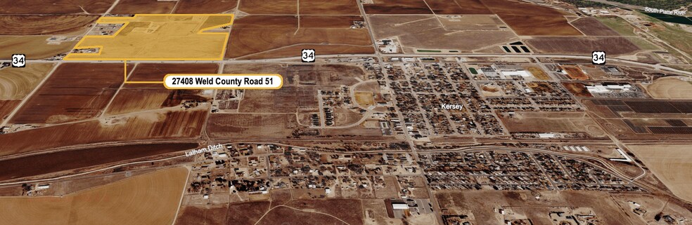 Primary Photo Of Hwy 34 @ WCR 51, Kersey Land For Sale