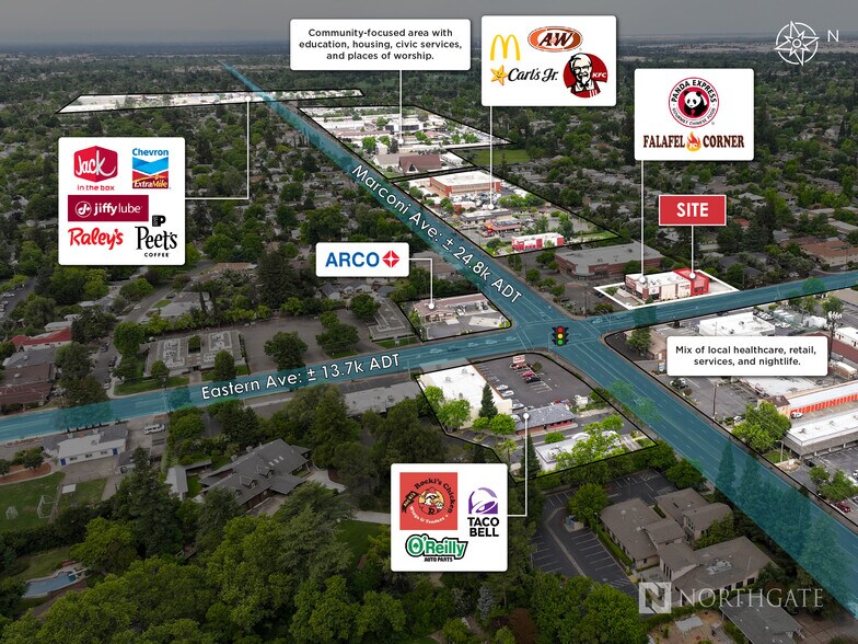 More Photos Of 4245 Marconi Ave, Sacramento Freestanding For Lease