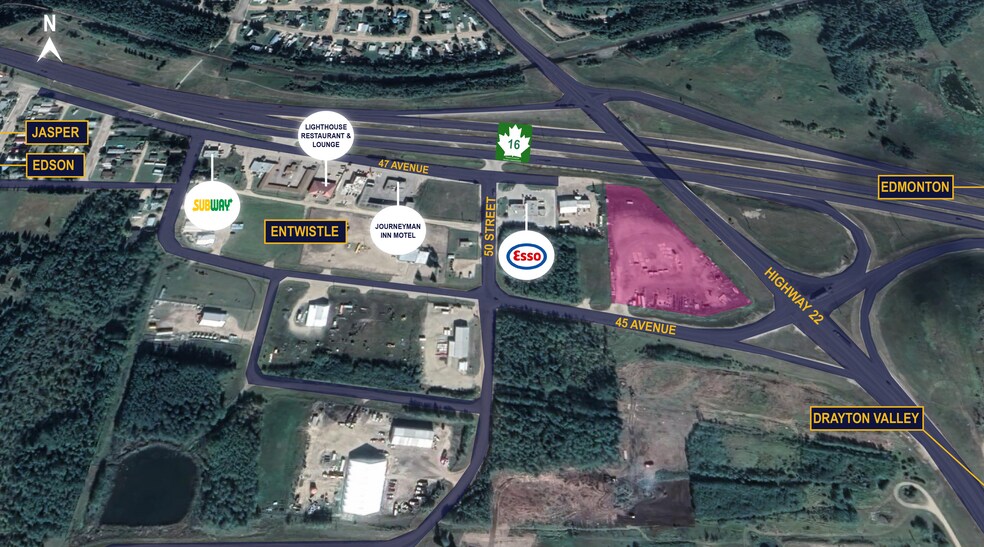 Primary Photo Of 4827 47 Av, Entwistle Land For Sale