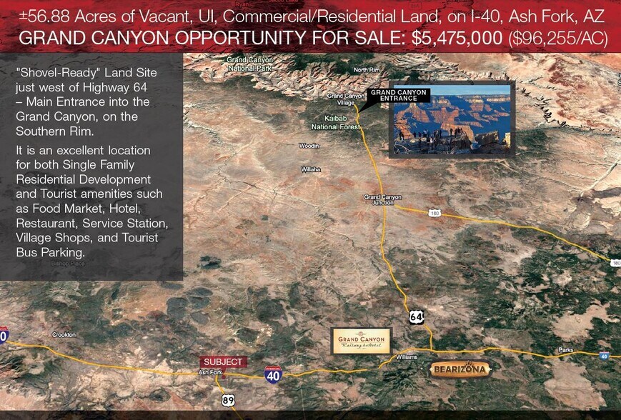 Primary Photo Of I 40 & SR 89, Ash Fork Land For Sale