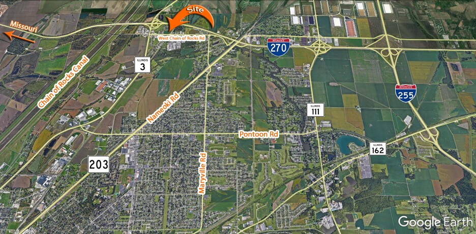 More Photos Of St. Thomas Rd and West Chain of Rocks Rd, Granite City Land For Sale