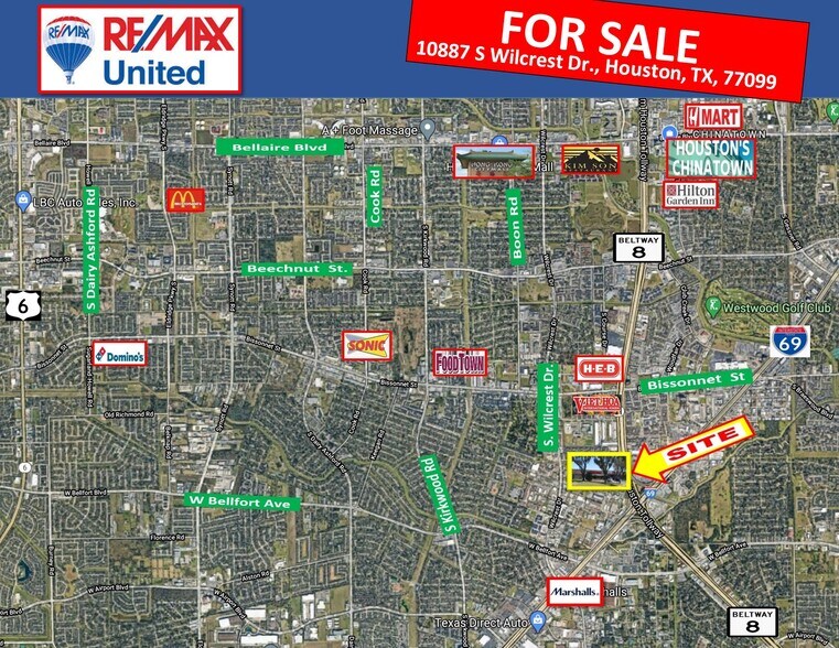 More Photos Of 10887 S Wilcrest Dr, Houston Storefront For Sale