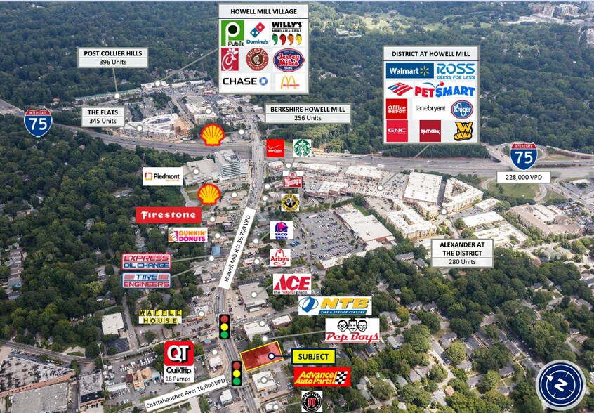 More Photos Of 1671 Howell Mill Rd NW, Atlanta Freestanding For Lease