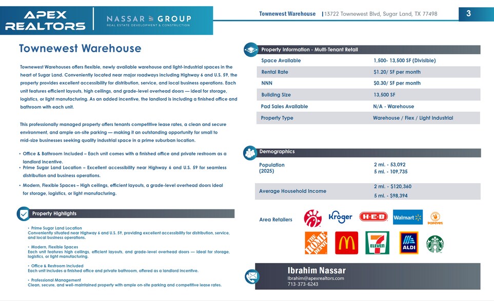 More Photos Of 13722 Towne West Blvd, Sugar Land Flex For Lease