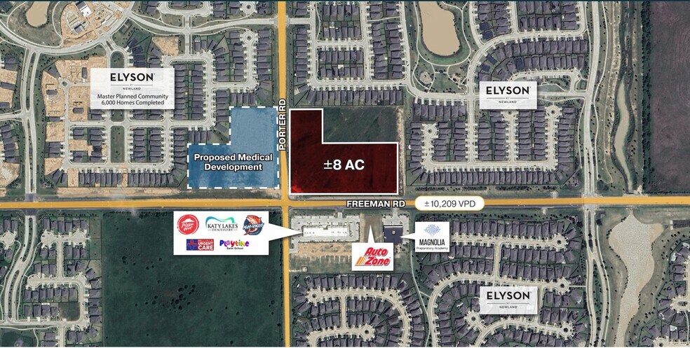 Primary Photo Of NEC of Freeman Rd & Porter Rd, Katy Unknown For Lease