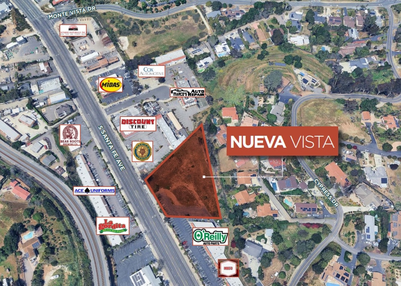 Primary Photo Of 1248 S Santa Fe Ave, Vista Land For Sale