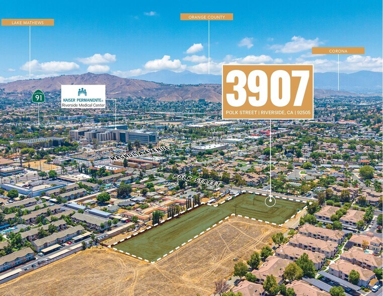 Primary Photo Of 3907 Polk St, Riverside Land For Sale