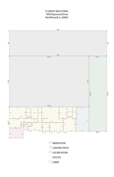 Primary Photo Of 1900 N Raymond Dr, Northbrook Warehouse For Sale