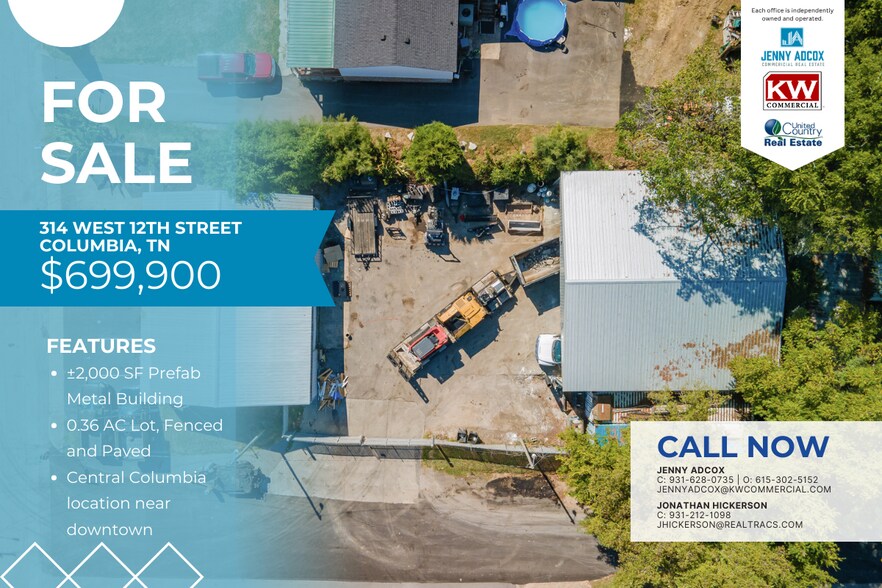 Primary Photo Of 314 W 12th St, Columbia Warehouse For Sale