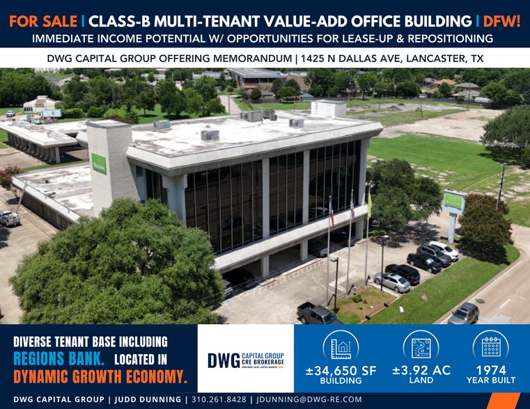 Primary Photo Of 1425 N Dallas Ave, Lancaster Office For Sale