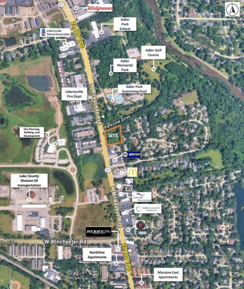 Primary Photo Of 1470 N Milwaukee Ave, Libertyville Land For Sale
