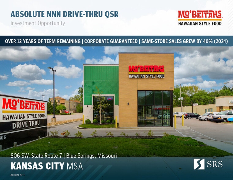 Primary Photo Of 806 N 7 Hwy, Blue Springs Fast Food For Sale