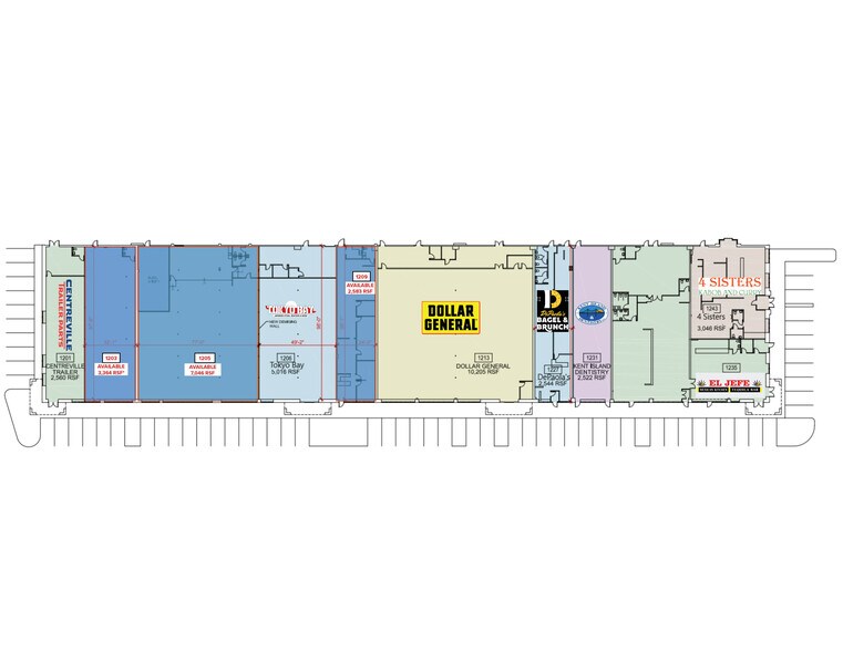 More Photos Of 1201-1245 Shopping Center Rd, Stevensville Unknown For Lease