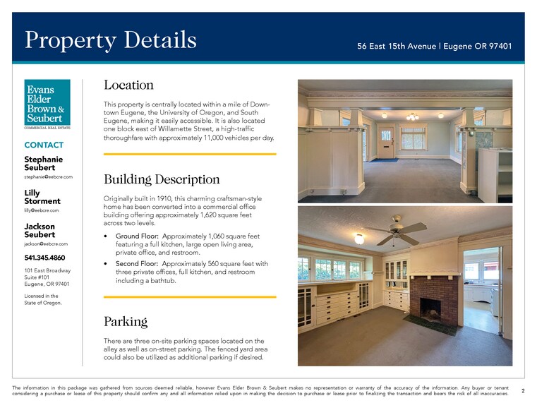 More Photos Of 56 E 15th Ave, Eugene Office For Sale