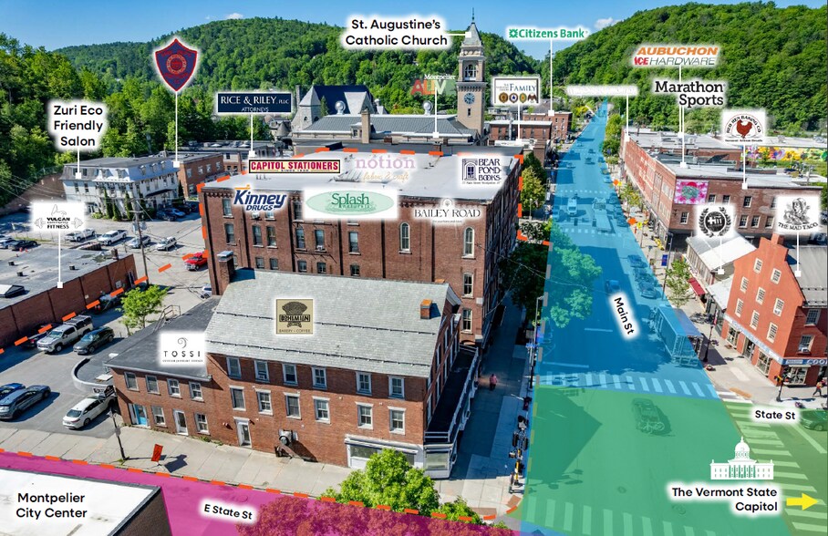 Primary Photo Of 73 Main St, Montpelier Office For Sale