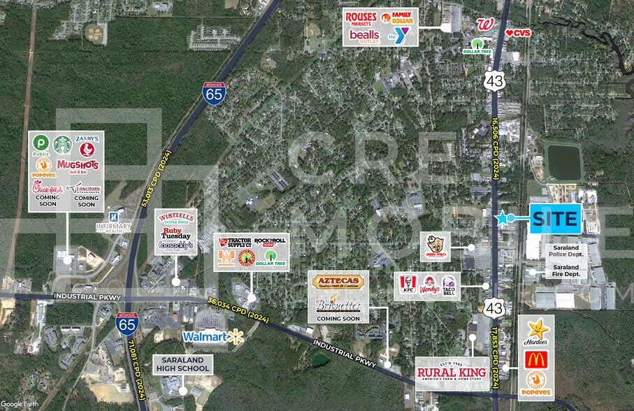 More Photos Of 616 Hwy 43, Saraland Land For Sale