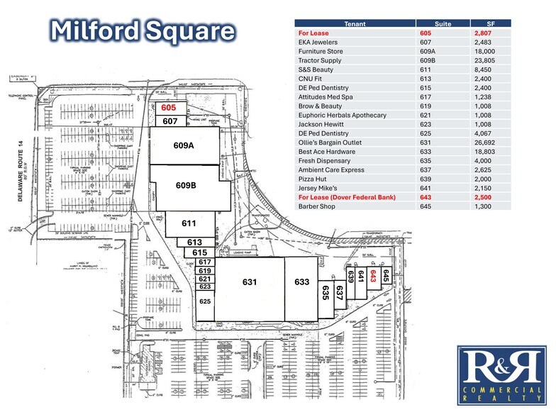 More Photos Of 605-649 S Dupont Blvd, Milford Unknown For Lease