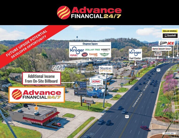 Primary Photo Of 4531 Chapman Hwy, Knoxville Fast Food For Sale