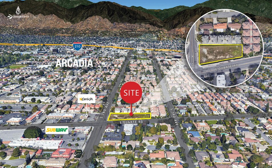More Photos Of 201-203 E. Duarte, Arcadia Land For Lease