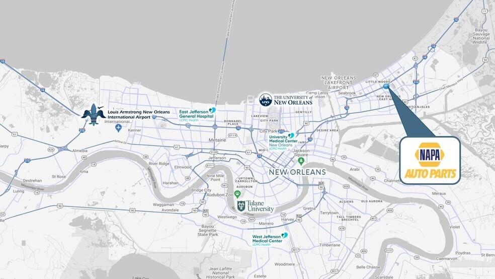 More Photos Of 10150 I-10 Service Rd, New Orleans Freestanding For Sale