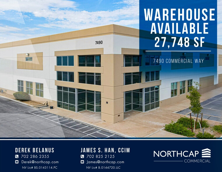 Primary Photo Of 7490 Commercial Way, Henderson Warehouse For Sale