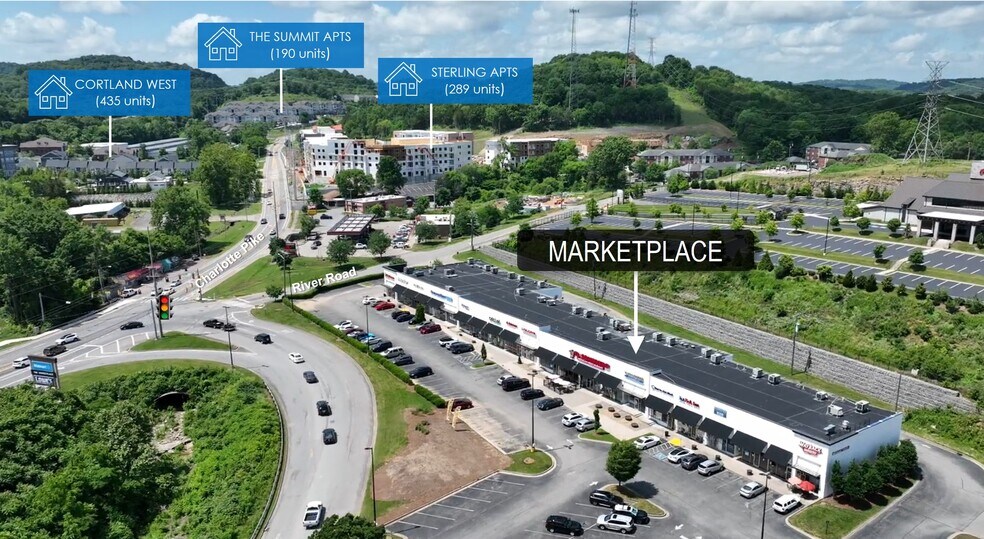 More Photos Of 7050-7088 Charlotte Pike, Nashville Storefront For Lease