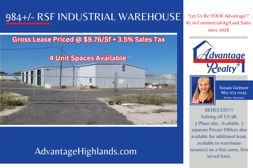 Primary Photo Of 250 Deer Trl E, Sebring Warehouse For Lease