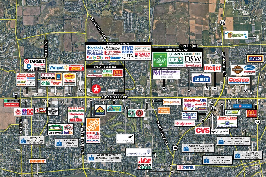 Primary Photo Of 1876 S Randall Rd, Geneva Storefront For Sale