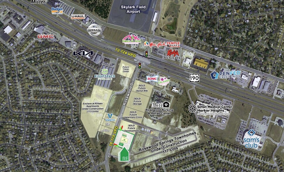 More Photos Of 4136 & 4354 Rosewood Dr, Killeen General Retail For Lease