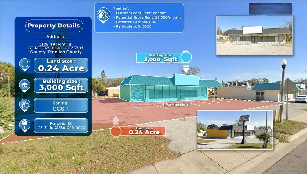 More Photos Of 2108 49th St S, Saint Petersburg Storefront For Sale