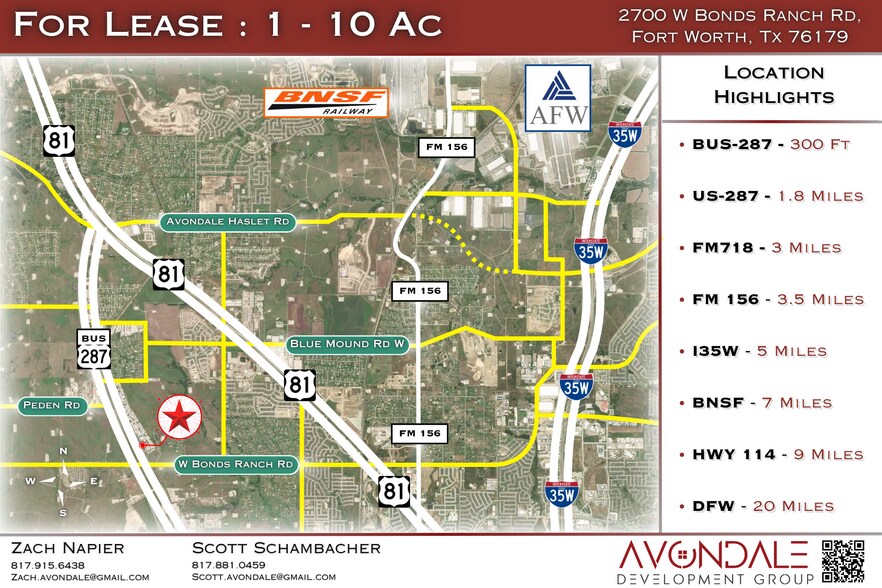 More Photos Of 2700 Bonds Ranch rd, Fort Worth Land For Lease