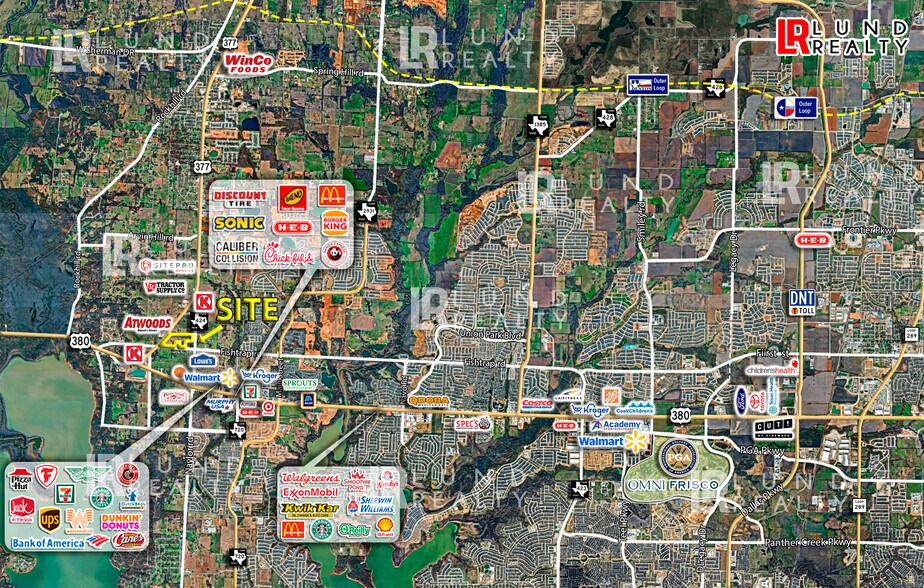 More Photos Of 65.8 Ac CORNER US-377 & Fishtrap Rd & FM-424, Cross Roads Land For Sale