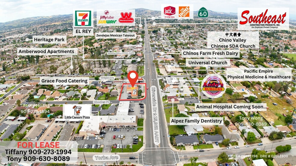 More Photos Of 4625-4637 Riverside Dr, Chino General Retail For Lease