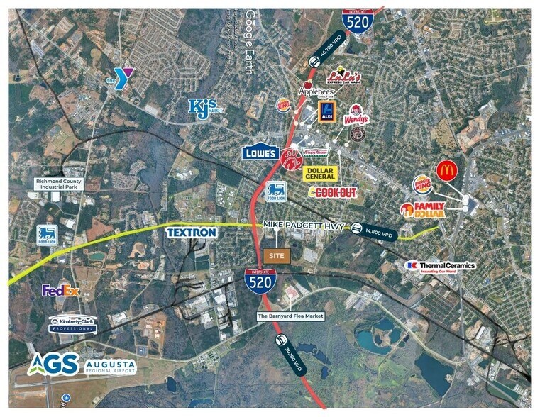 More Photos Of 3218 Mike Padgett Hwy, Augusta Land For Sale