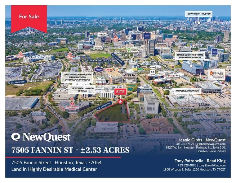 Primary Photo Of 7505 Fannin St, Houston Land For Sale