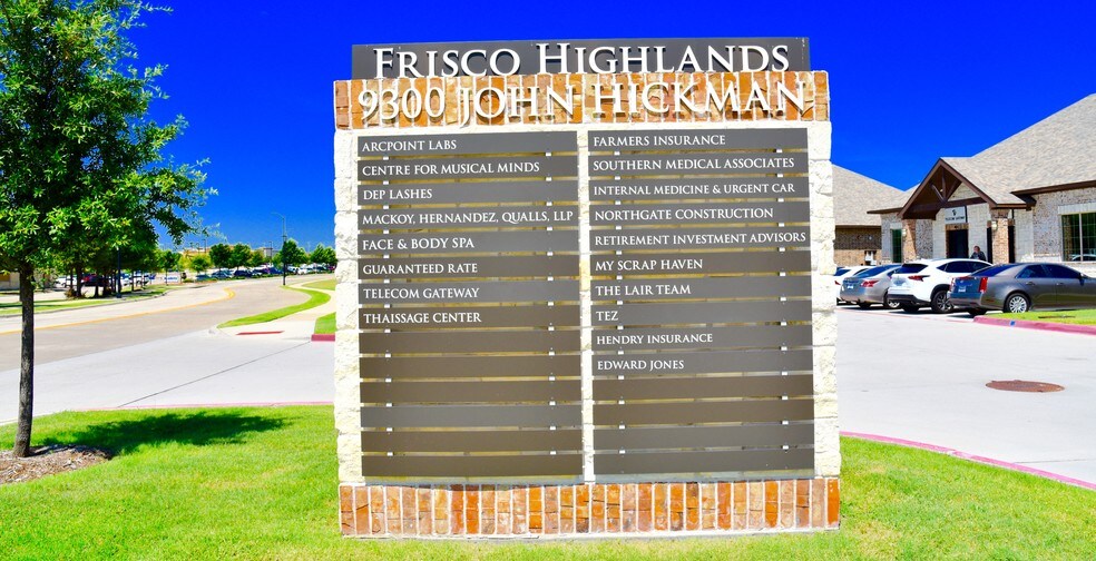 More Photos Of 9300 John Hickman Pky, Frisco Medical For Lease