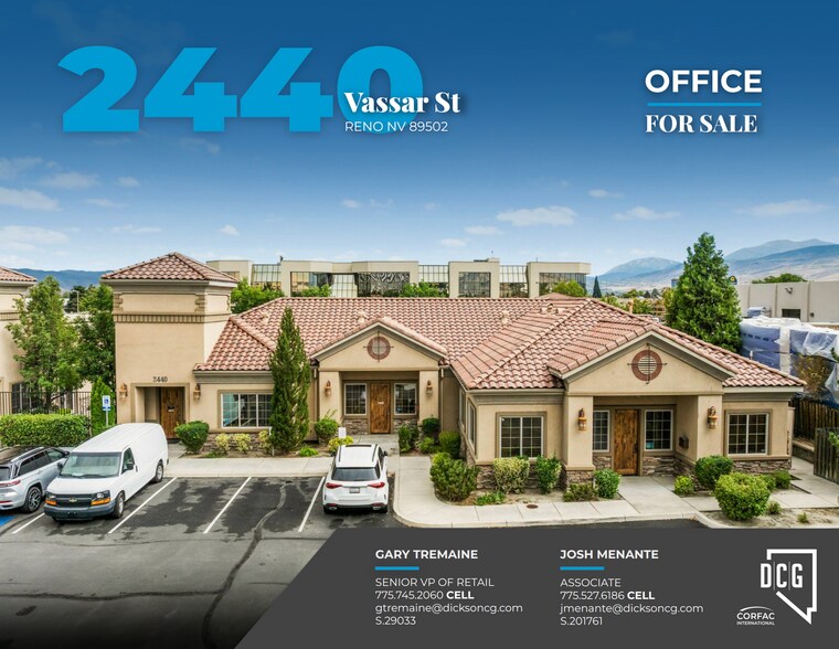 Primary Photo Of 2440 Vassar St, Reno Office For Sale