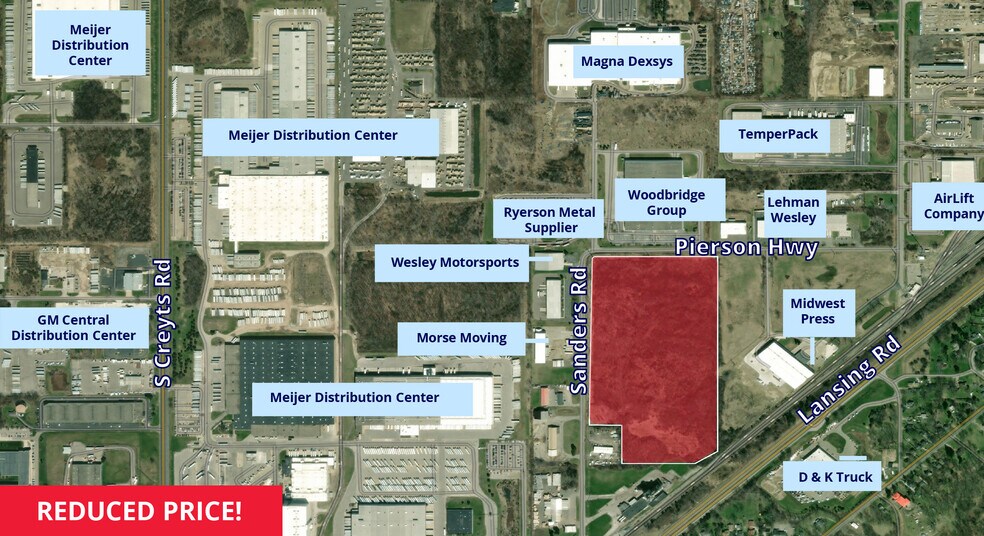 Primary Photo Of Pierson Hwy @ Sanders Rd, Lansing Land For Sale
