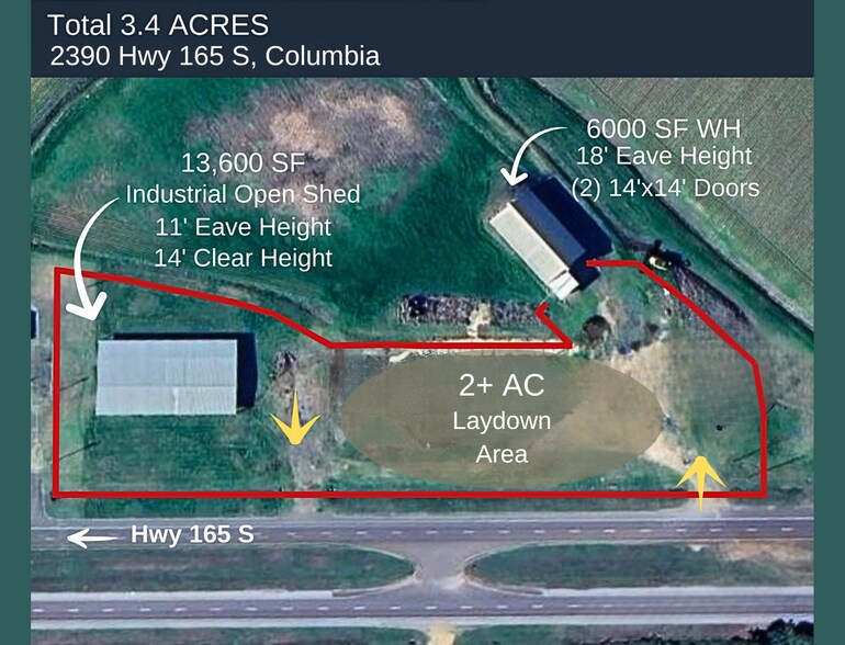Primary Photo Of 2390 US 165 S, Columbia Warehouse For Lease