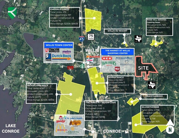 More Photos Of 8720 Club House Dr, Willis Land For Sale