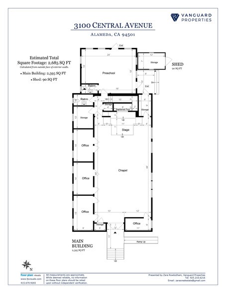 More Photos Of 3100 Central Ave, Alameda Religious Facility For Sale