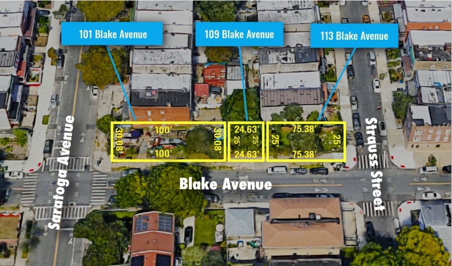 Primary Photo Of 101-109-113 Blake, Brooklyn Land For Sale