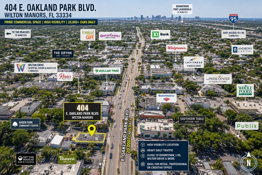 Primary Photo Of 400-420 E Oakland Park Blvd, Oakland Park General Retail For Lease