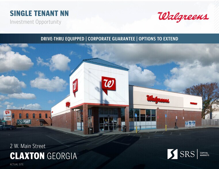 Primary Photo Of 2 W Main St, Claxton Drugstore For Sale