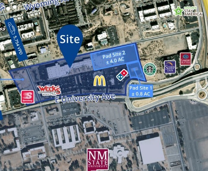 Primary Photo Of 1719 E University Ave, Las Cruces Land For Lease