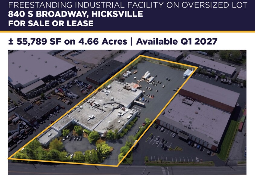 Primary Photo Of 840 S Broadway, Hicksville Manufacturing For Sale
